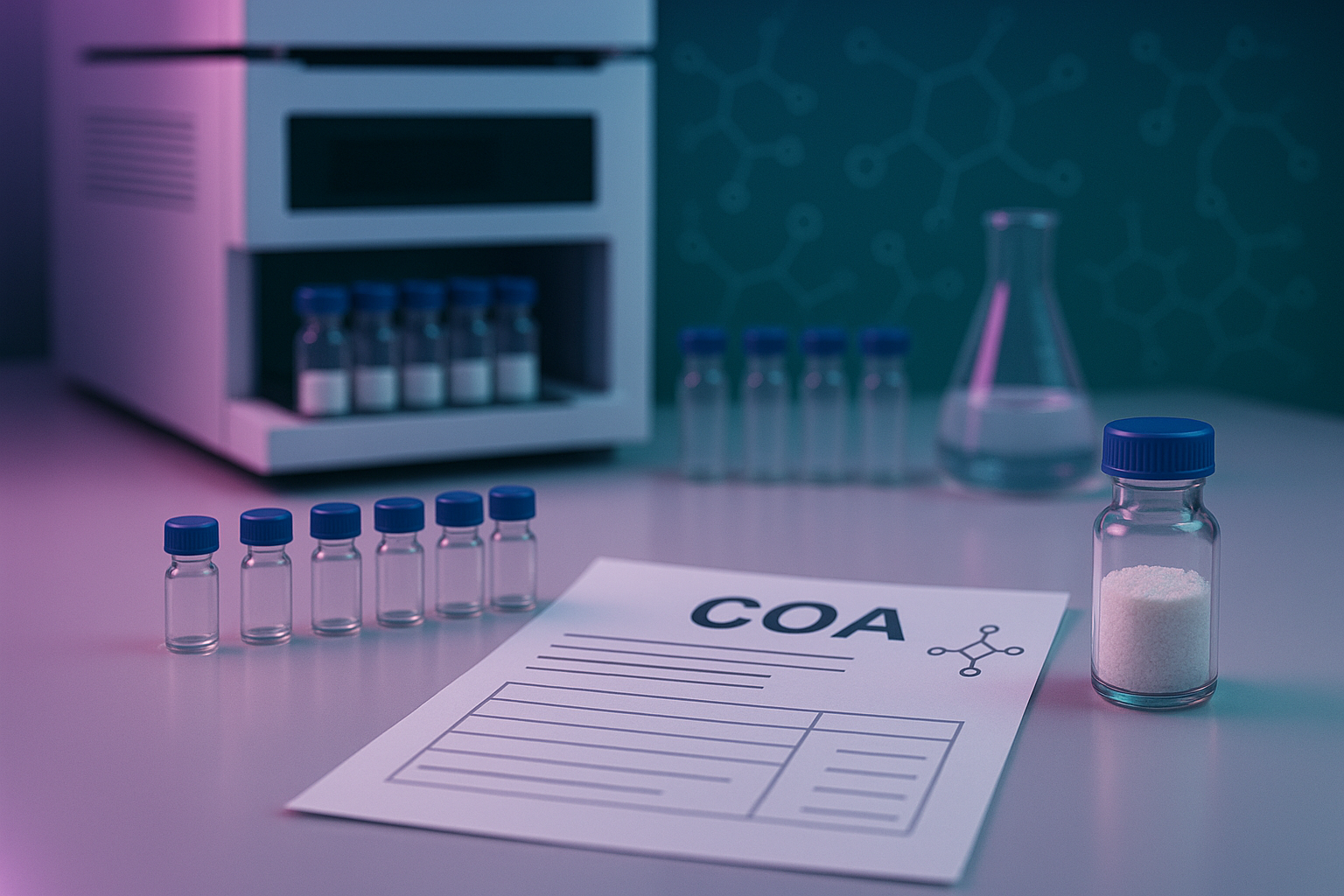 How to read a COA example