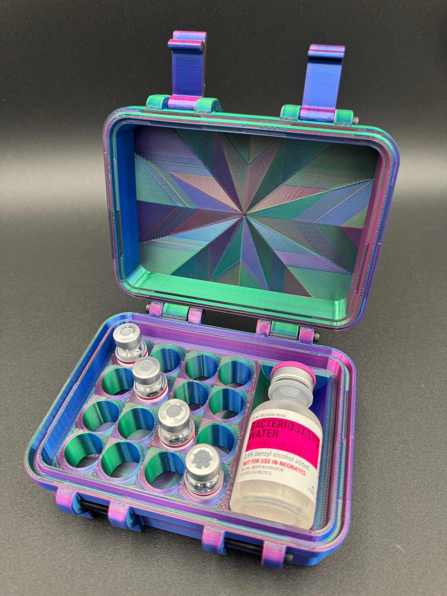 Starburst Research Case – 16 Slot with BAC Water Holder - Image 2