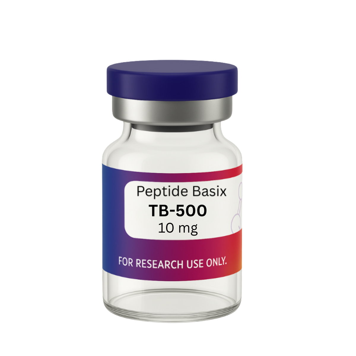 TB-500 10mg lyophilized research compound vial with COA documentation
